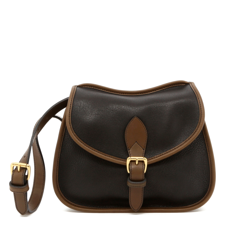 Rider Bag - Black/Olive Trim - Smooth Tumbled in 
