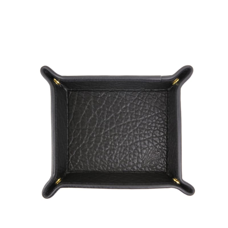 Valet Tray in shrunken grain leather
