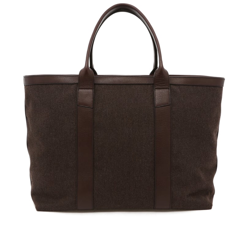 Signature Working Tote - Brown - Sunbrella Heritage - Zipper Top in 