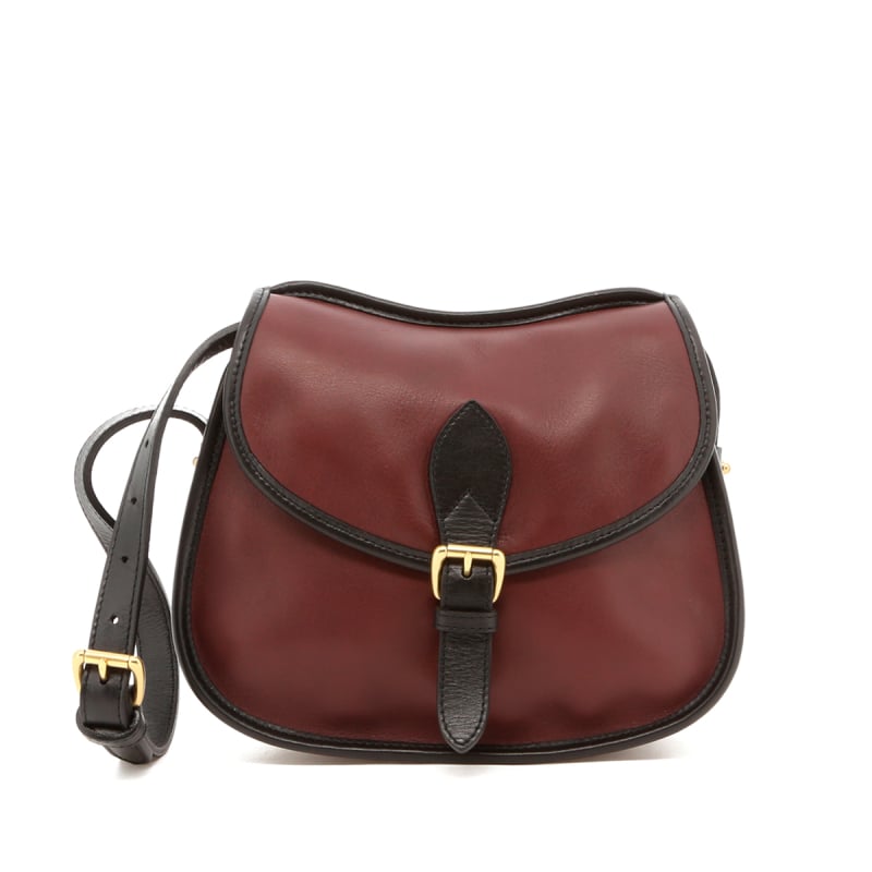 Rider Bag - Burgundy/Black Trim - Smooth Tumbled in 