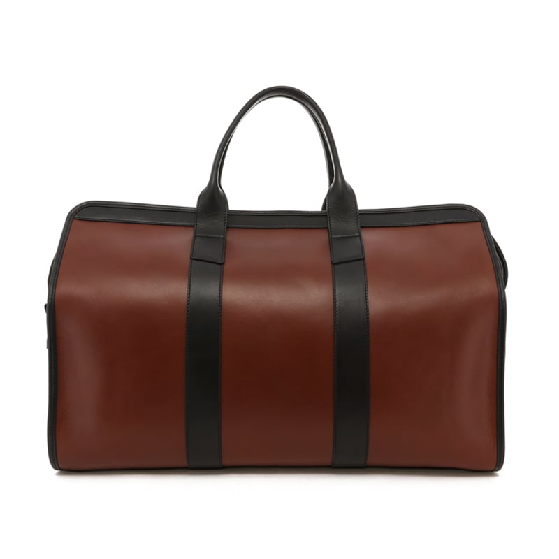 Signature Travel Duffle - Chestnut/Black Trim - Black Interior - Belting Leather in 