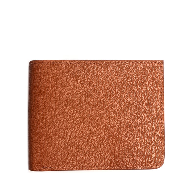 Bifold Wallet-Camel in goat skin