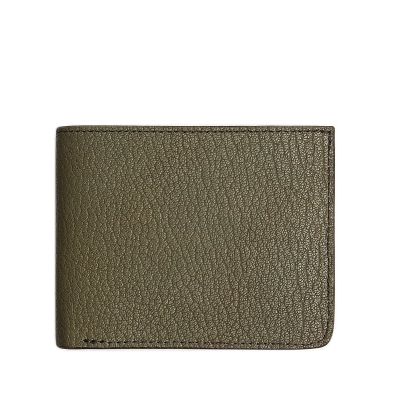 Bifold Wallet-Mint in goat skin