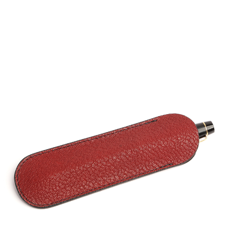 Fountain Pen Case-Berry in goat skin