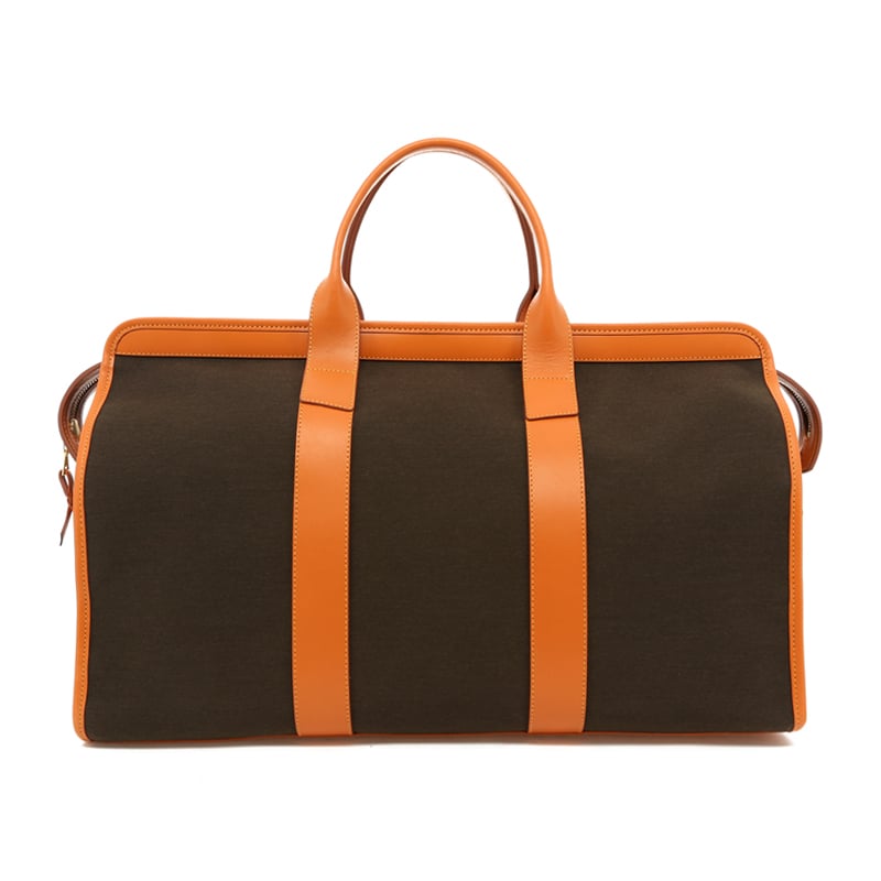 Signature Travel Duffle - Dark Olive/Tan Trim - Sunbrella in 
