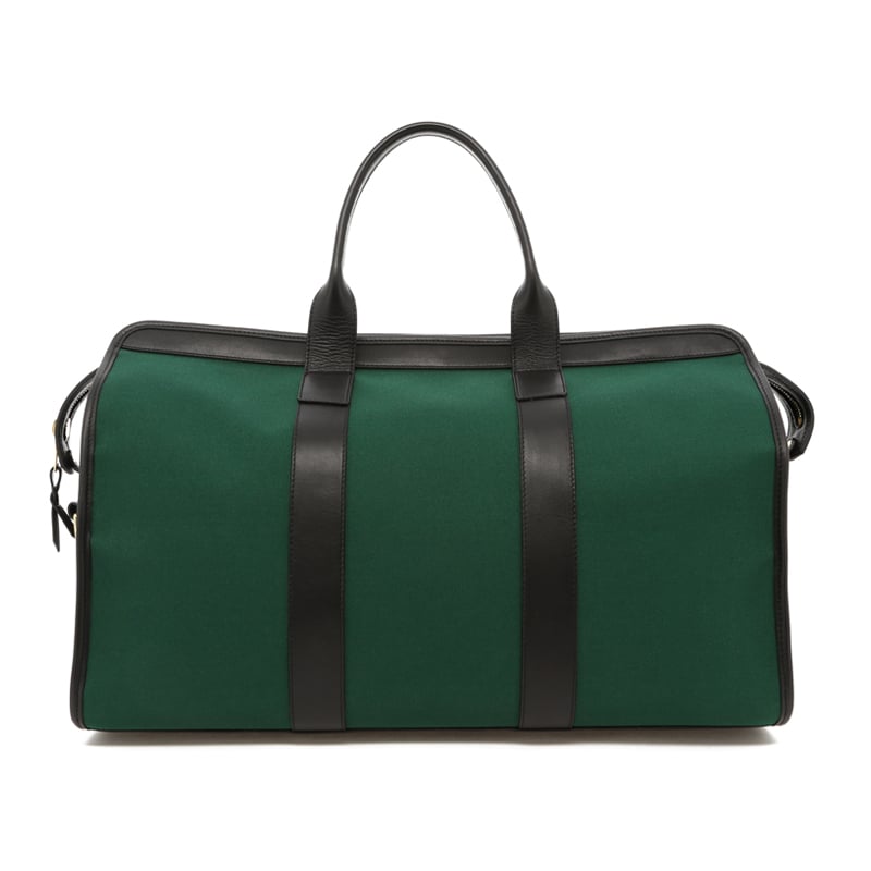 Signature Travel Duffle - Green Canvas / Black Trim in 