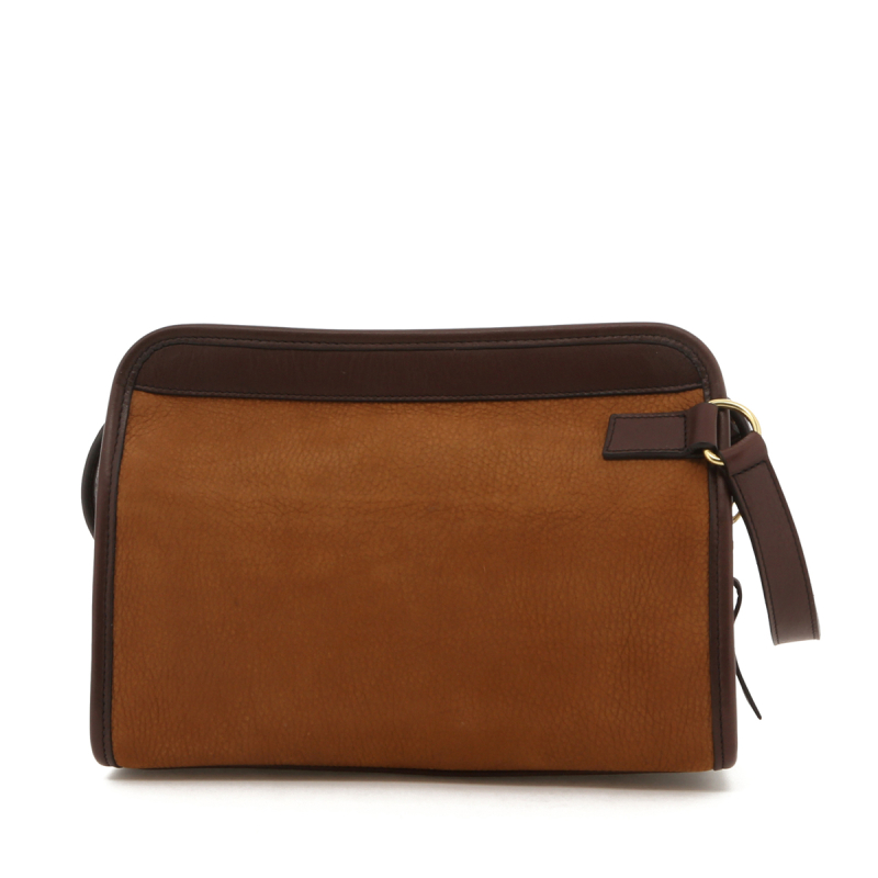 Large Travel Kit - Almond/Chocolate - Nubuck in 