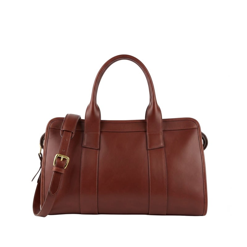 Signature Satchel in smooth tumbled leather