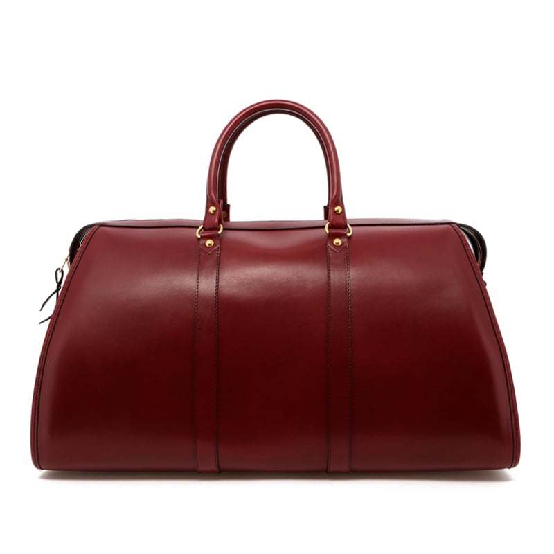 Hampton Duffle - Maroon - Belting Leather in 
