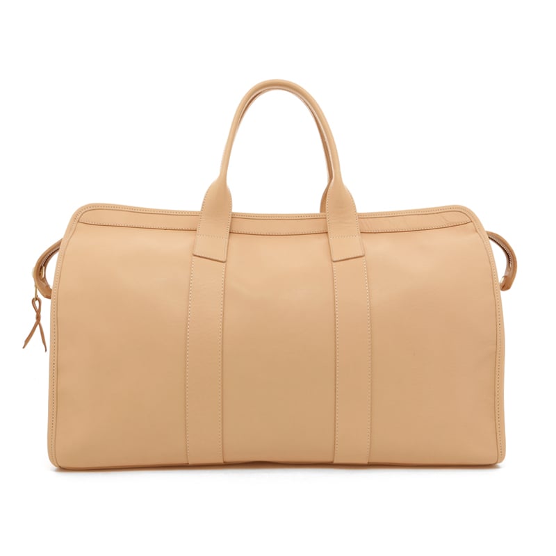Signature Travel Duffle - Natural Tumbled Leather - Brown Interior in 