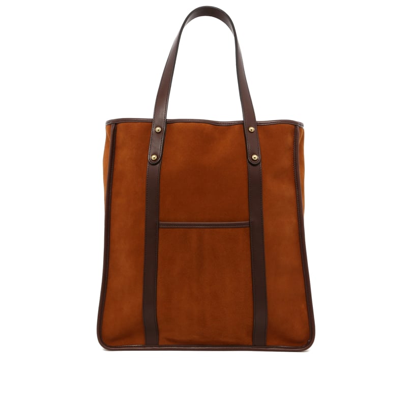 Market Tote - Sugar Almond - Suede - Lined in 