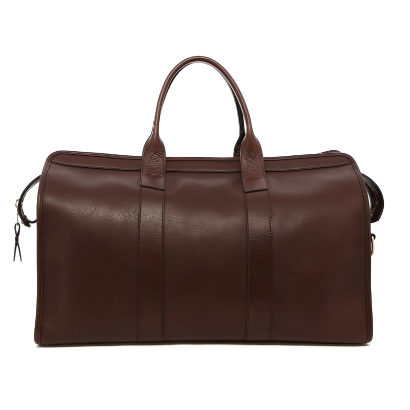 Signature Travel Duffle - Chocolate - Tumbled Leather - Cocoa Interior  in 