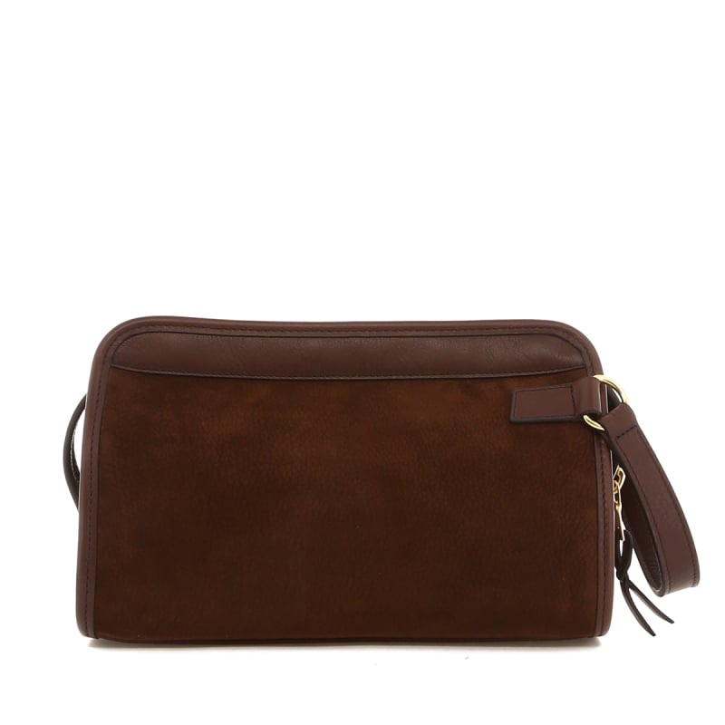 Small Travel Kit - Brown - Nubuck  in 