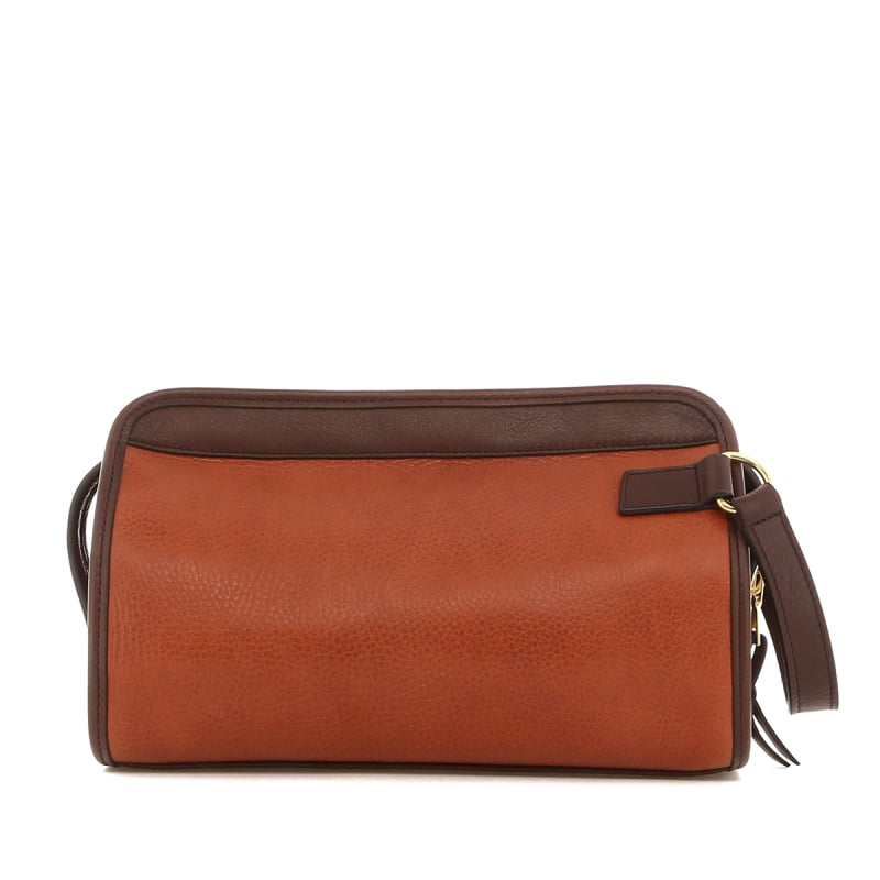Small Travel Kit - Hazel/Chocolate Pebbled Leather in 