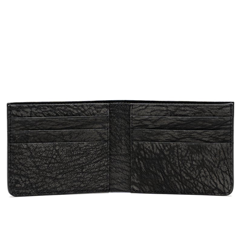 Bifold Wallet - Slate/Black - Nubuck Goatskin - Black Interior  in 
