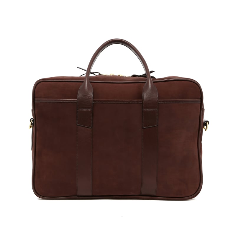 Commuter Briefcase - Smooth Coffee Bean - Nubuck  in 