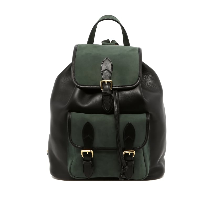 Classic Backpack - Black/Smoke Pine- Tumbled/Nubuck Leather in 