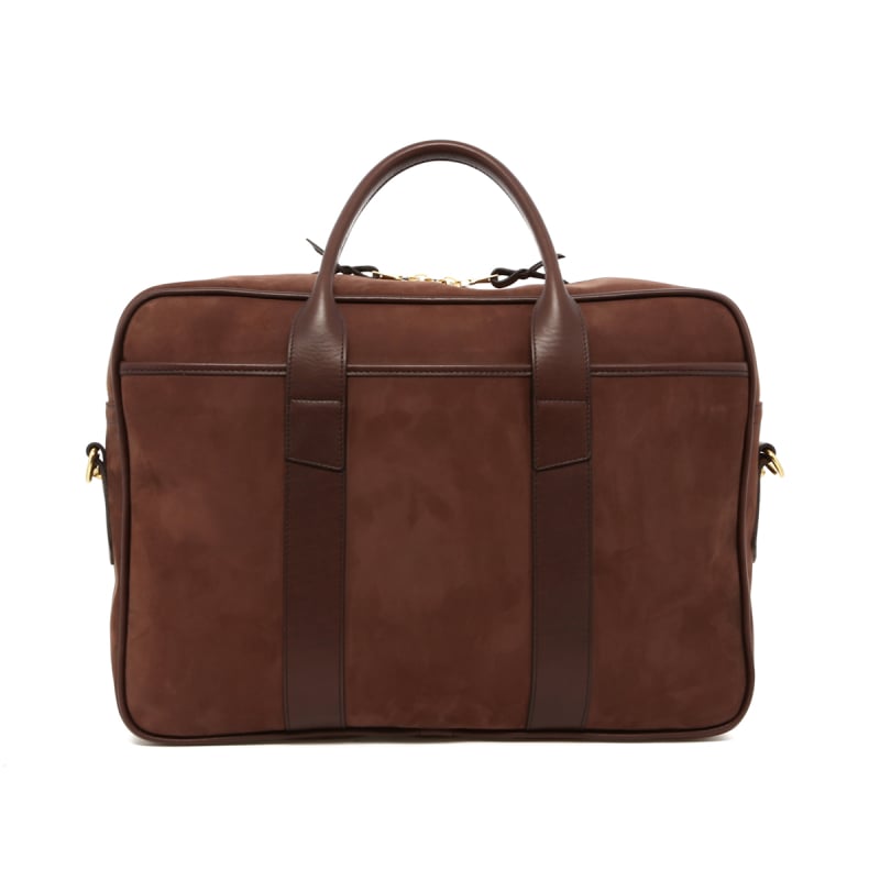 Commuter Briefcase - Smooth Light Brown - Nubuck  in 