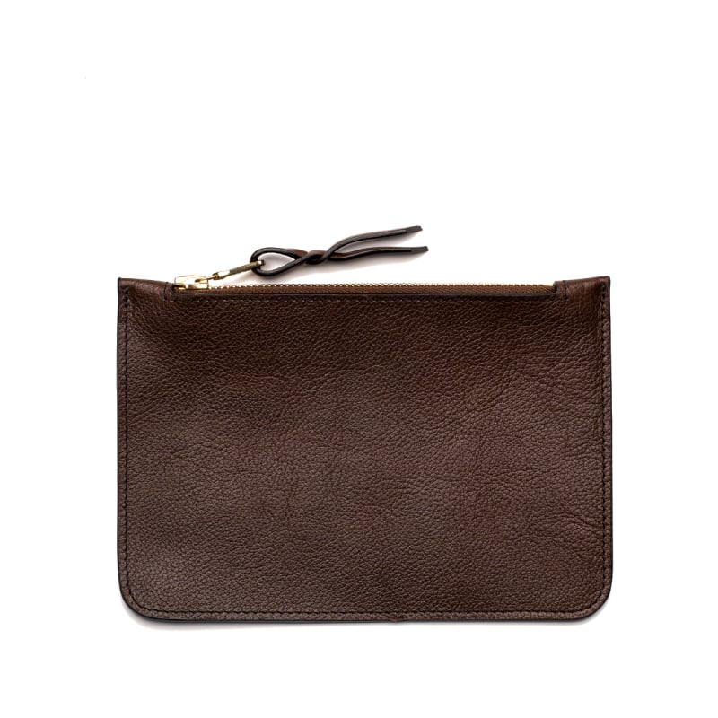 Small Leather Pouch - Pinecone - Tumbled Leather  in 