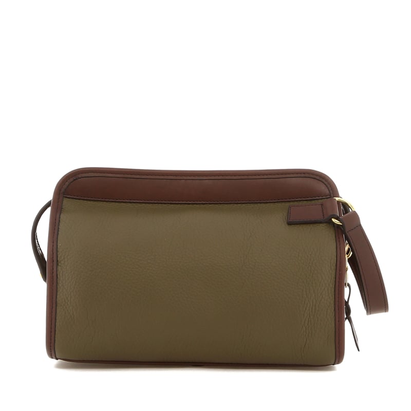Large Travel Kit - Light Military/Chocolate - Taurillon Leather in 