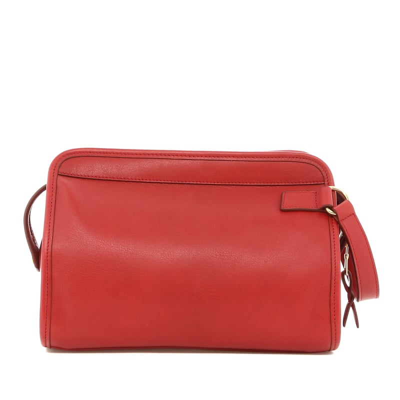 Large Travel Kit - Red - Tumbled Leather - Navy Interior  in 