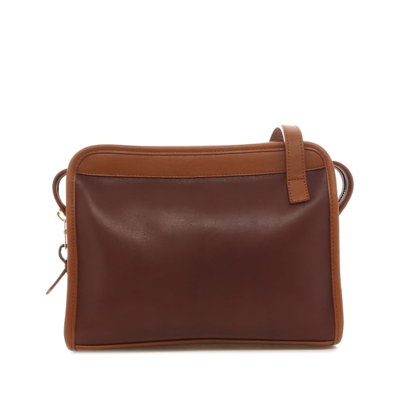 Blazer Bag - Burgundy/Cognac - Tumbled Leather - Sunflower Sunbrella  in 