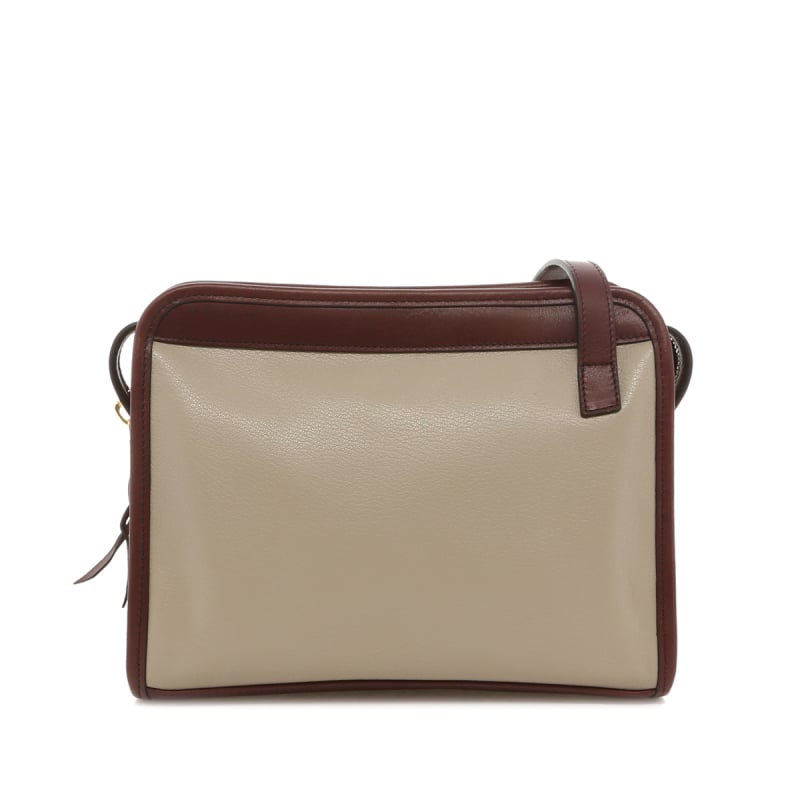 Blazer Bag - Feather Gray/Burgundy - Tumbled Leather - Royal Navy Sunbrella  in 