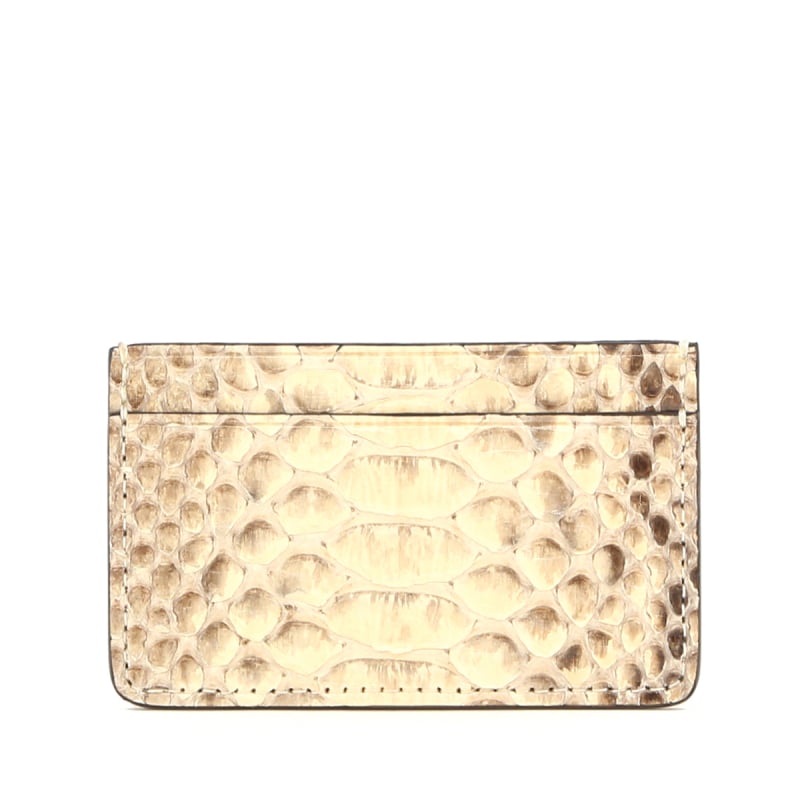 Mini Card Wallet - Natural Python in 