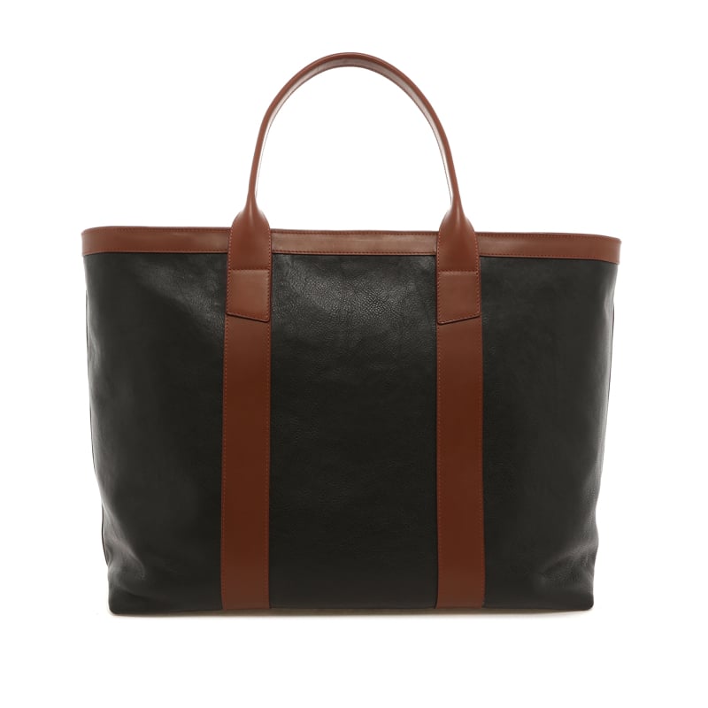 Signature Working Tote - Black/Chestnut - Tumbled - Black Cordura
 in 