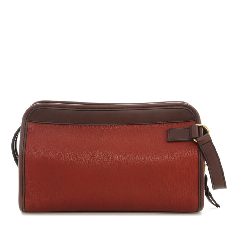 Small Travel Kit - Berry/Chocolate - Goatskin  in 