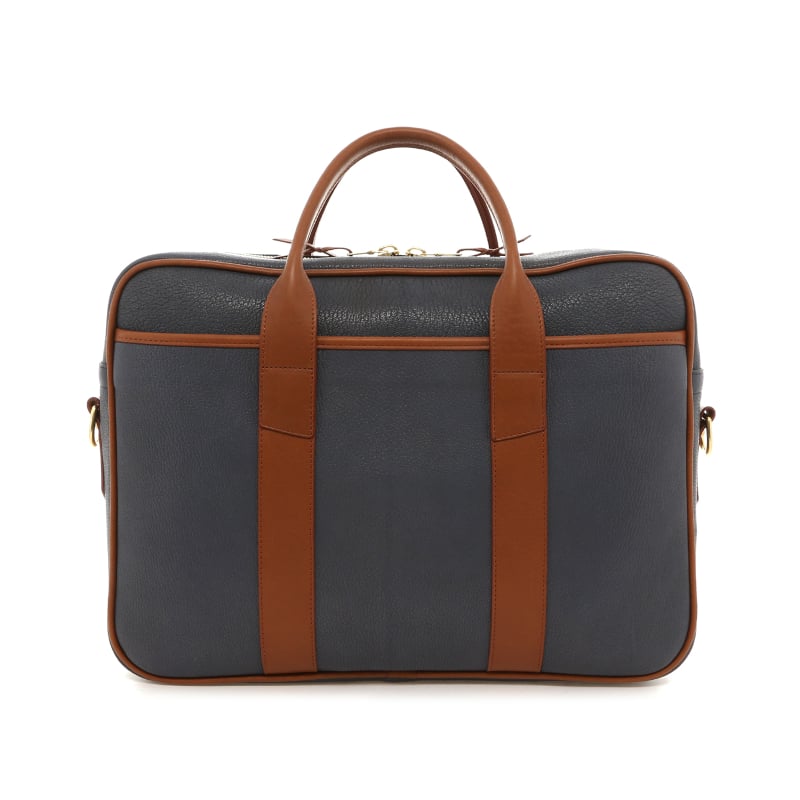 Commuter Briefcase - Bluestone/Cognac - Goatskin
 in 
