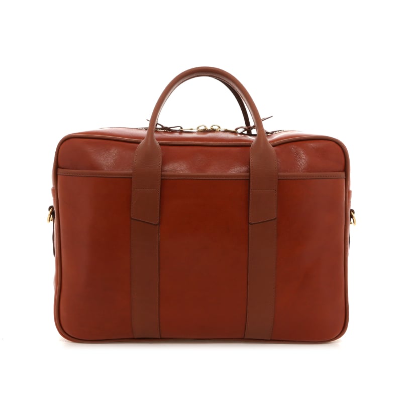 Commuter Briefcase - Potter's Clay/Light Brown - Tumbled Leather
 in 