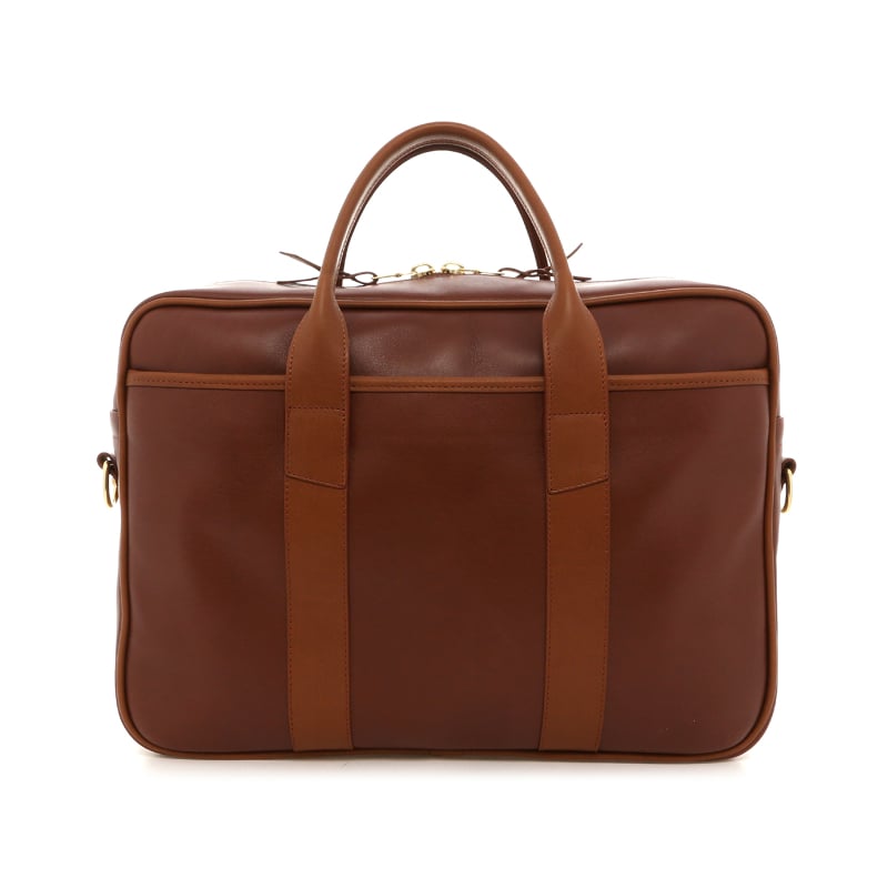 Commuter Briefcase - Sequoia/Cognac - Tumbled Leather
 in 