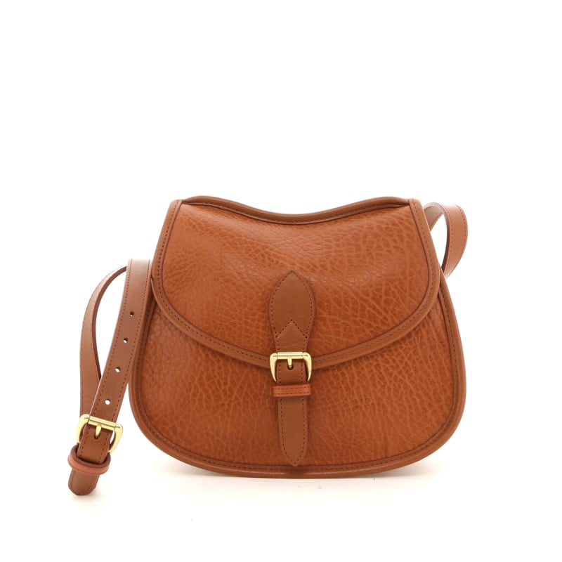 Rider Shoulder Bag - Cashew Bison / Cognac Tumbled in 