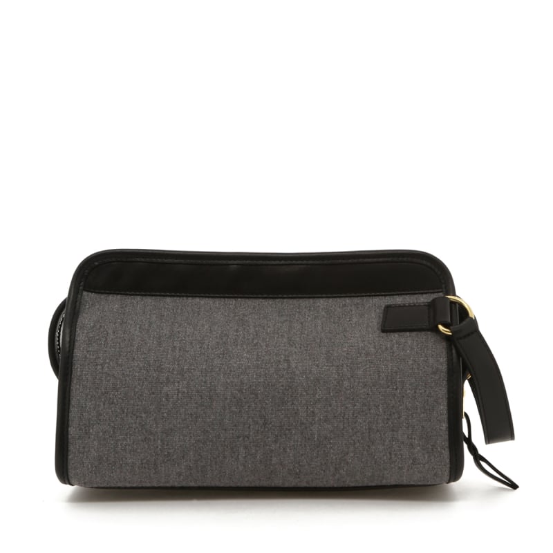 Small Travel Kit - Slate/Black Trim - Heritage Sunbrella in 