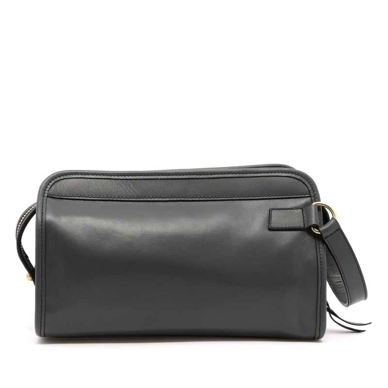 Small Travel Kit - Grey - Tumbled Leather in 