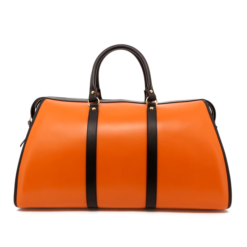 Hampton Duffle - Tan/Black Trim - Belting Leather in 
